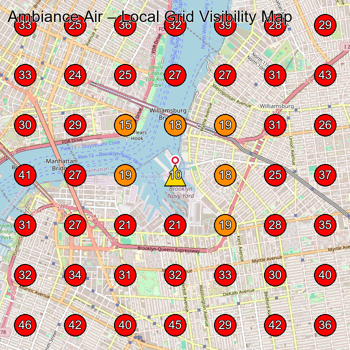 Ambiance Air GeoGrid visibility map for Hvac Contractor in None